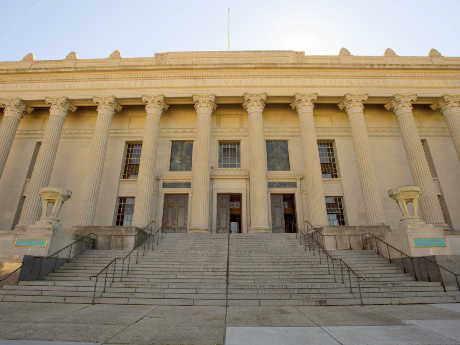 View of Orleans Criminal District Court building.