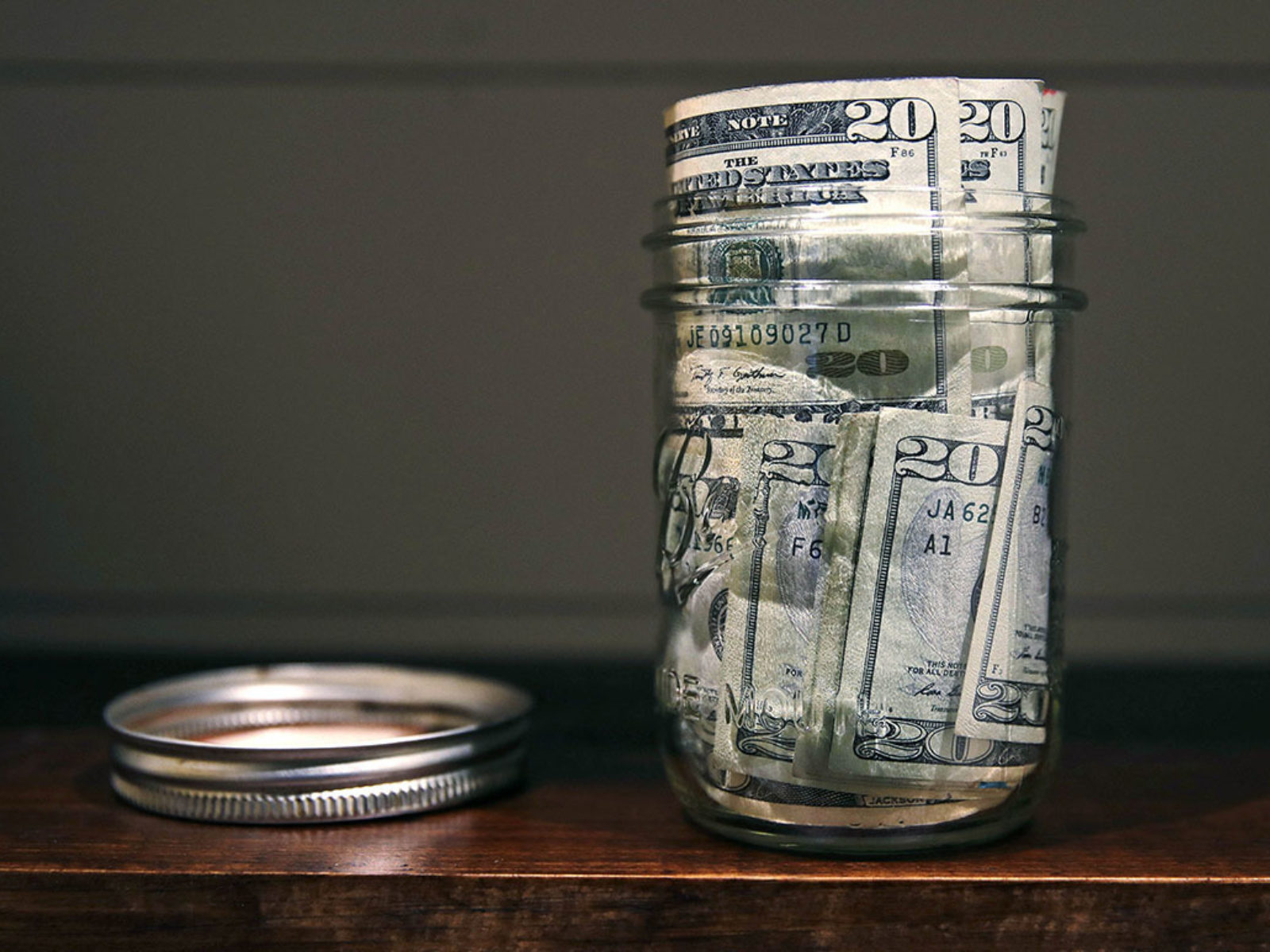 A jar of money