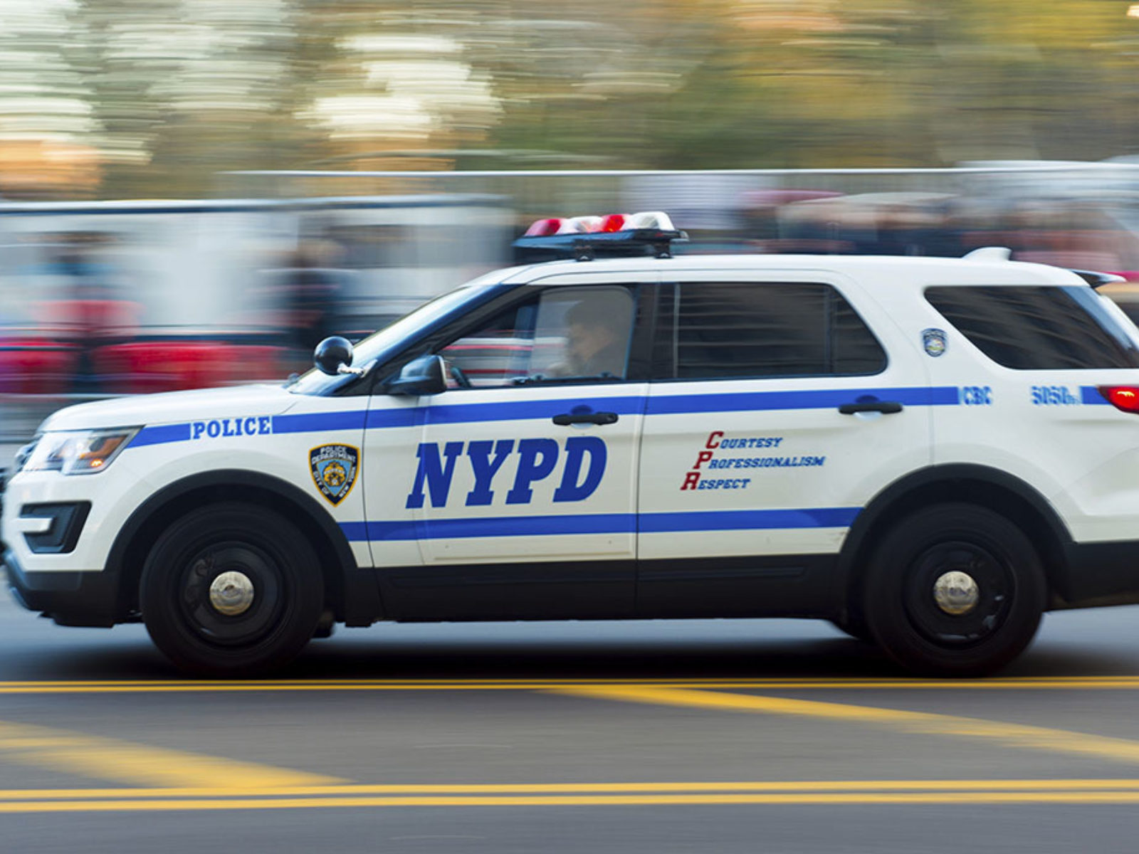 An NYPD car