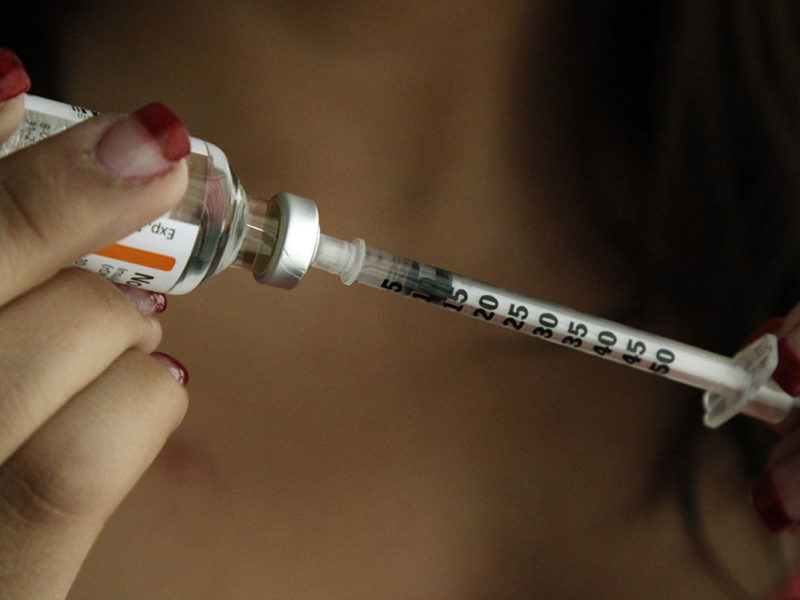 An injection of insulin