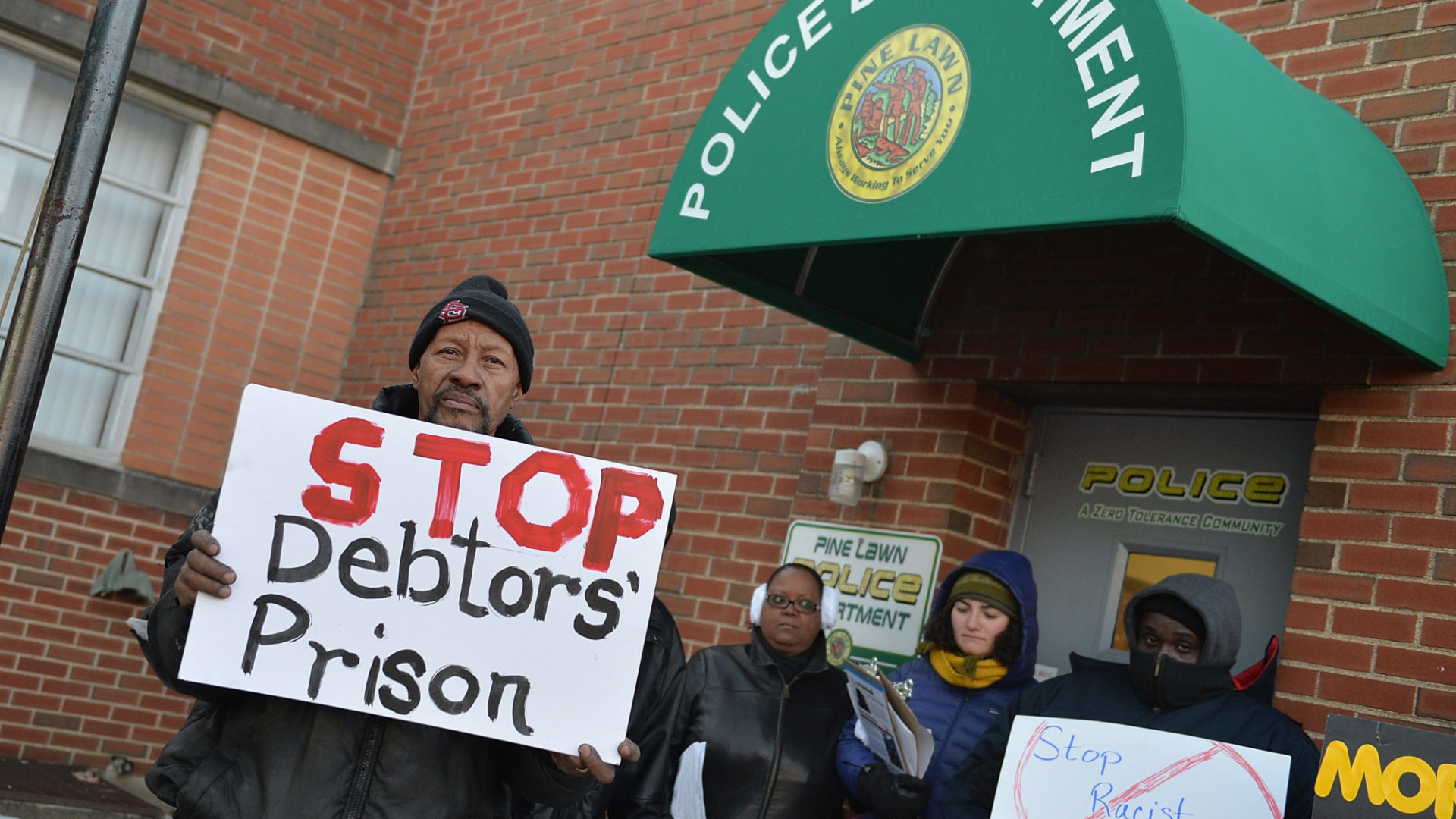 Demonstrators protest